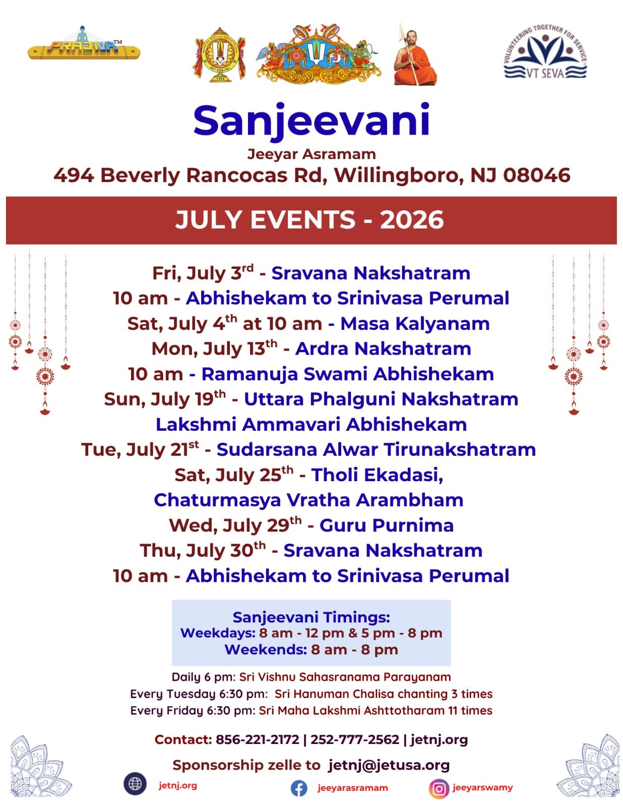 JETNJ July events flyer